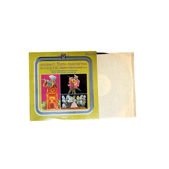 Vintage Vinyl Mozart Flute Concertos No. 1 in G major, No. 2 in D major with Hub - Picture 6 of 7